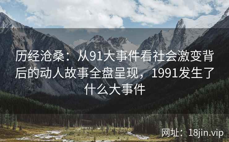 历经沧桑：从91大事件看社会激变背后的动人故事全盘呈现，1991发生了什么大事件