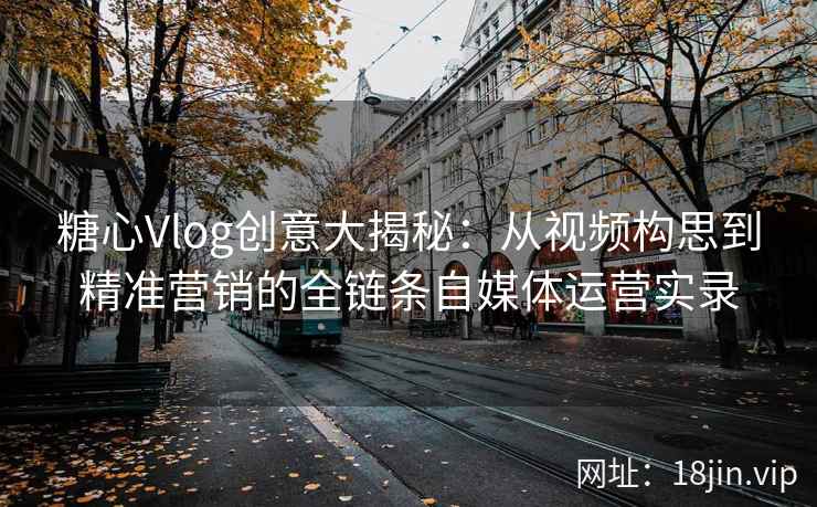糖心Vlog创意大揭秘：从视频构思到精准营销的全链条自媒体运营实录